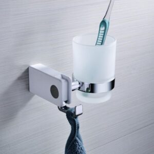 Wand Bekerhouder met glazen beker